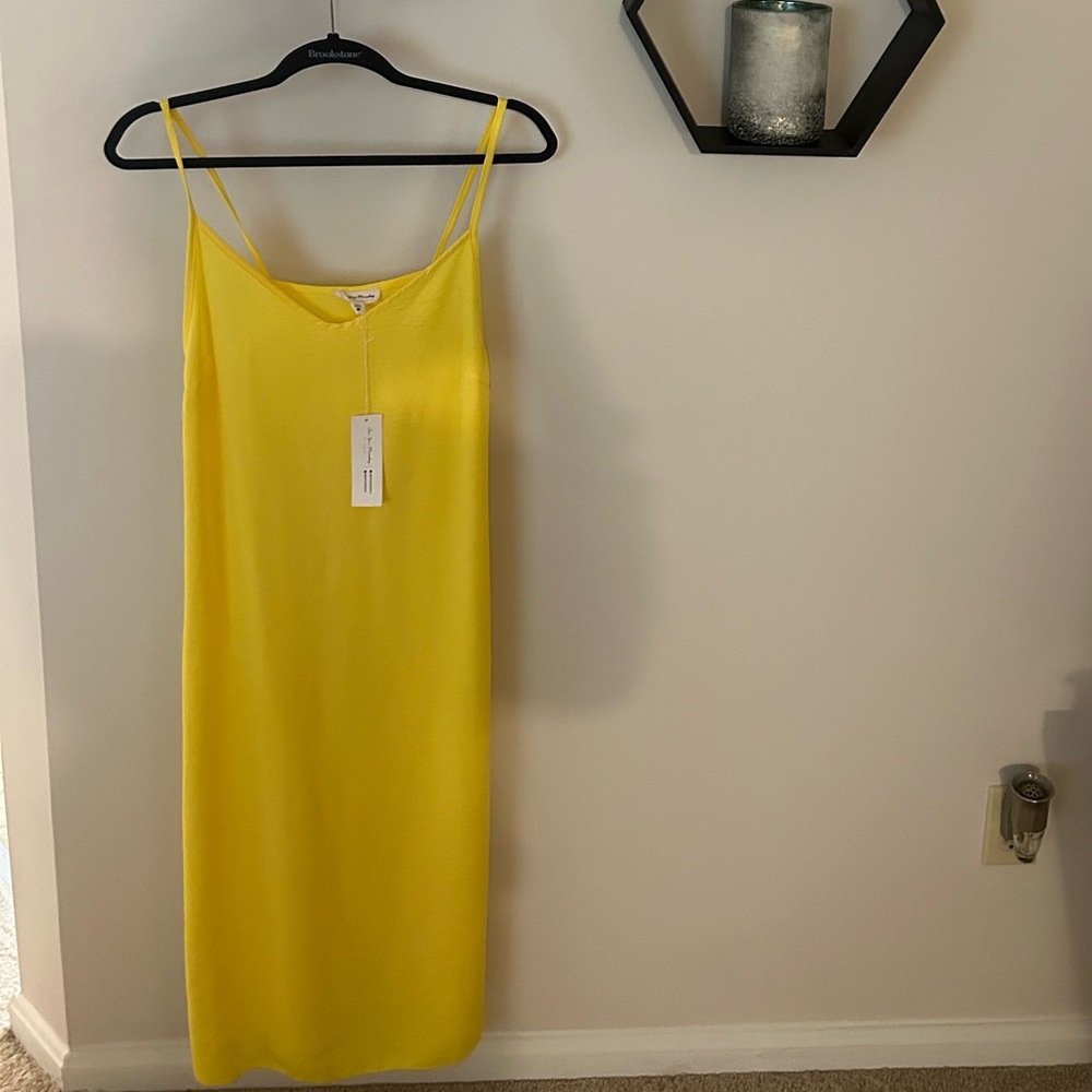 See You Monday Medium Yellow Slip Dress
